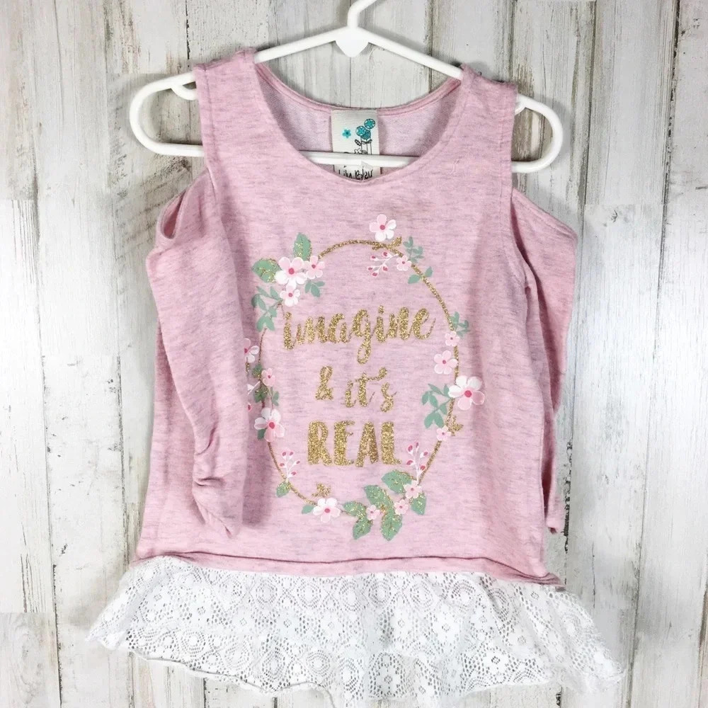 Lily Bleu Girls Cold Shoulder Boutique Shirt 5